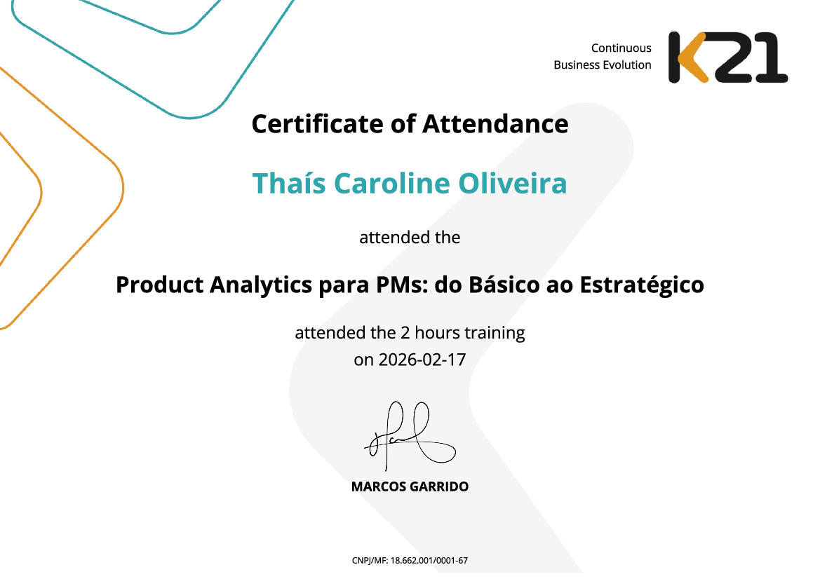 Certificado K21